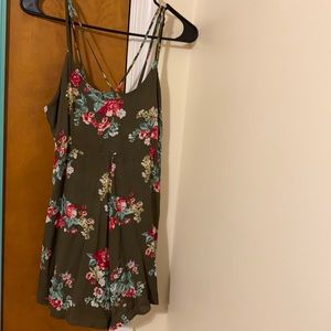 NWT strappy front romper